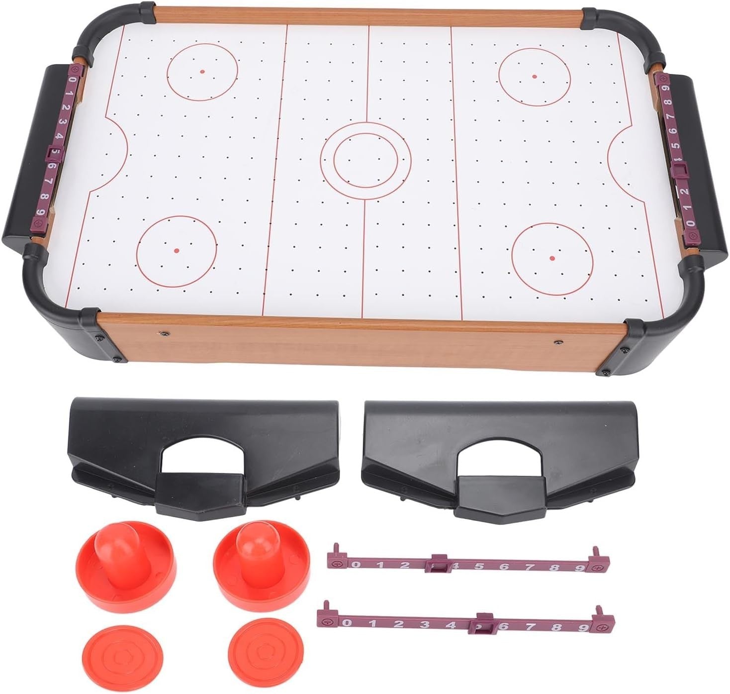 Portable Tabletop Air Hockey Game Electric Fan Compact Family Fun