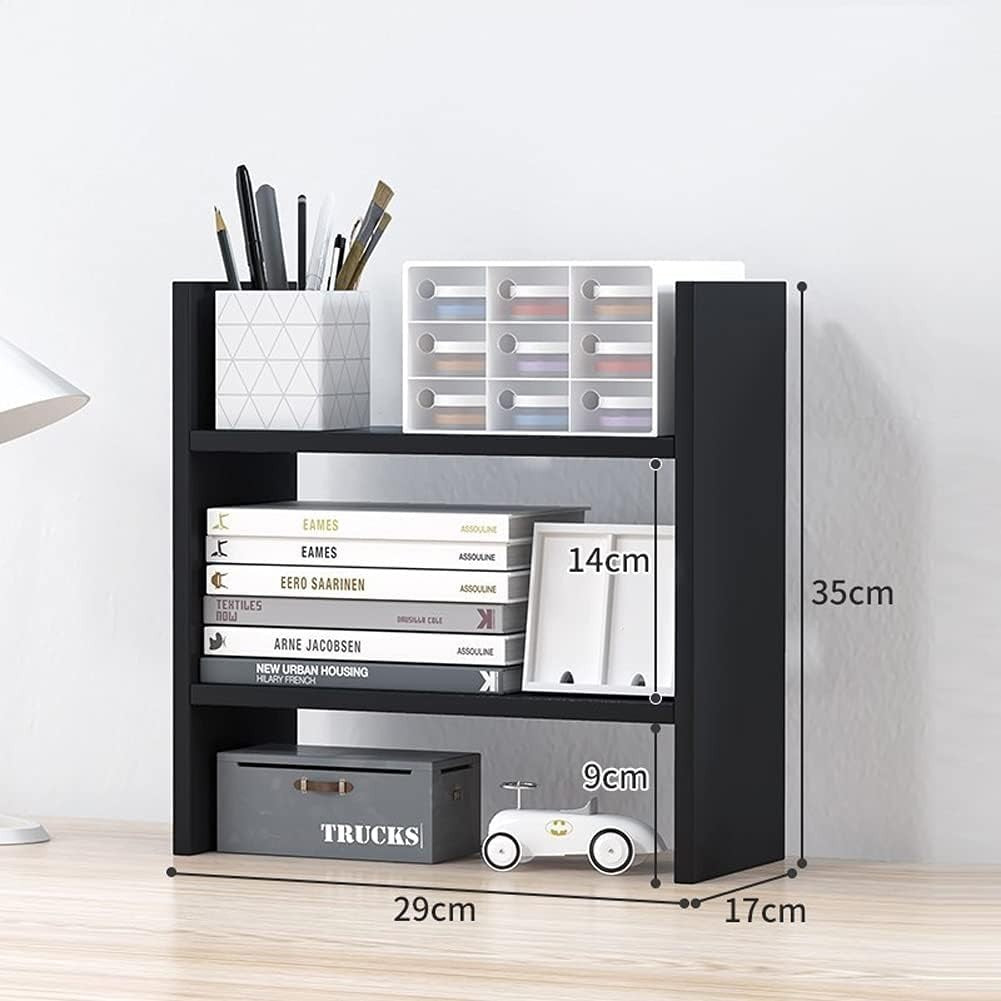 3-Tier Wood Desk Organizer Shelf File Storage for A4 Paper
