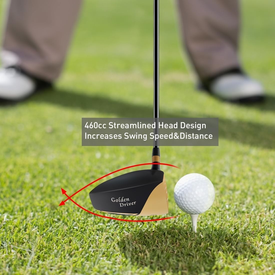 Men’s 460cc Golf Driver 10.5° Right Hand Regular Flex Graphite Long Distance