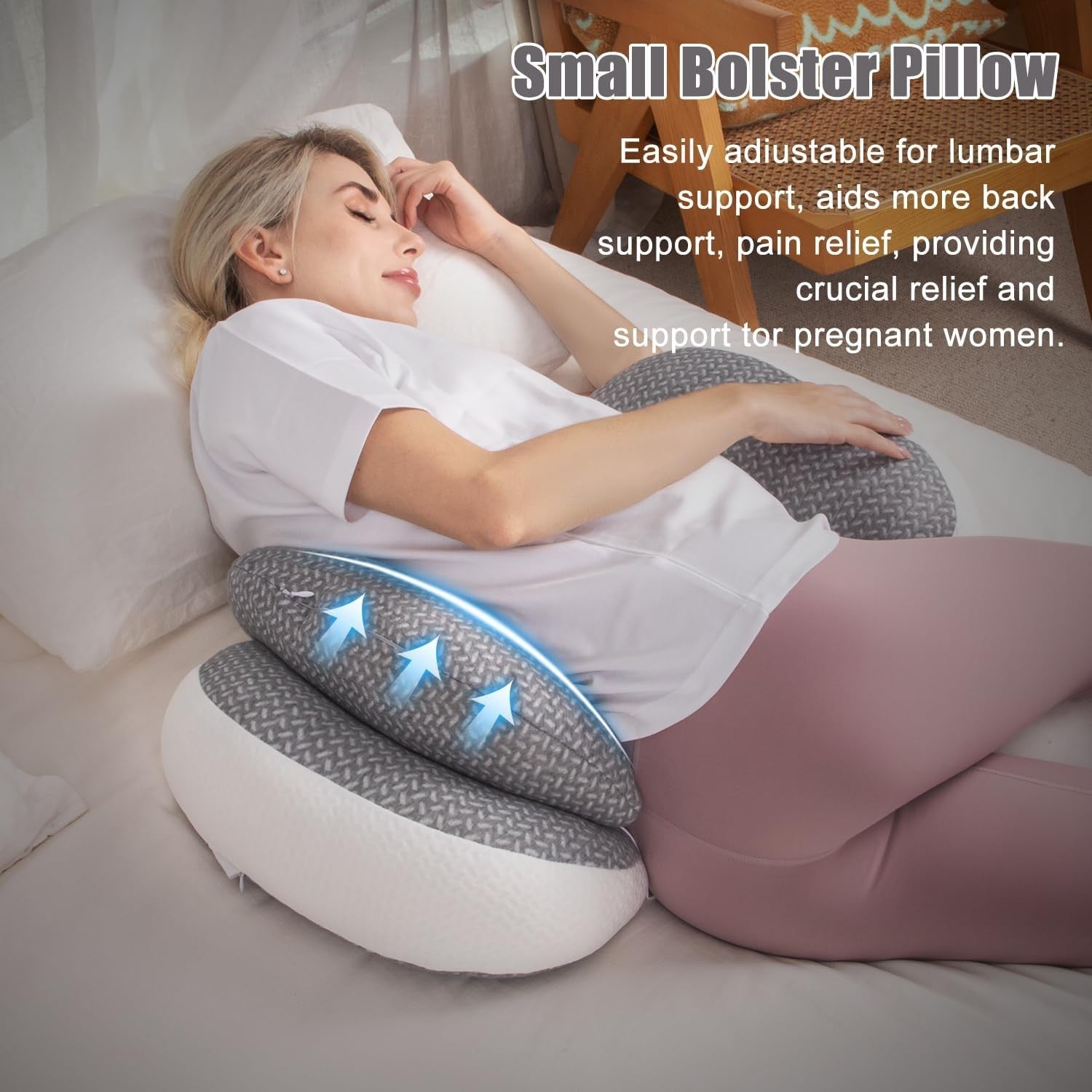 Portable Pregnancy Pillow Belly Support Adjustable Maternity Sleep Cushion