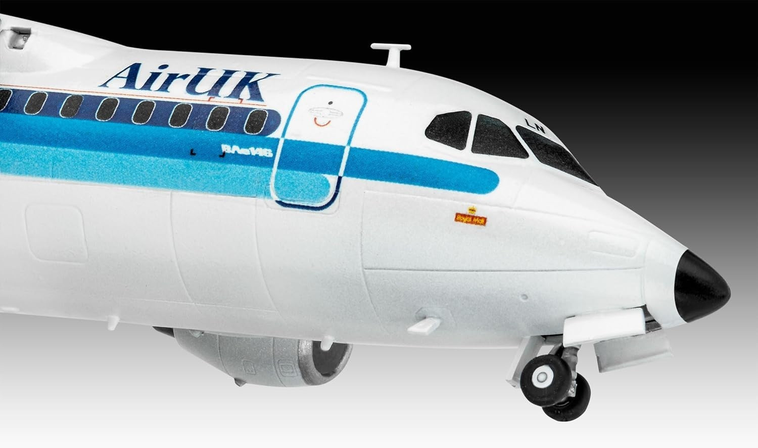 1:144 Scale BAe 146 RJ85 Airliner Model Kit Unpainted Aircraft Gift Toy
