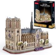 3D Notre Dame Paris Puzzle Kit with Realistic Detail & Easy Assembly