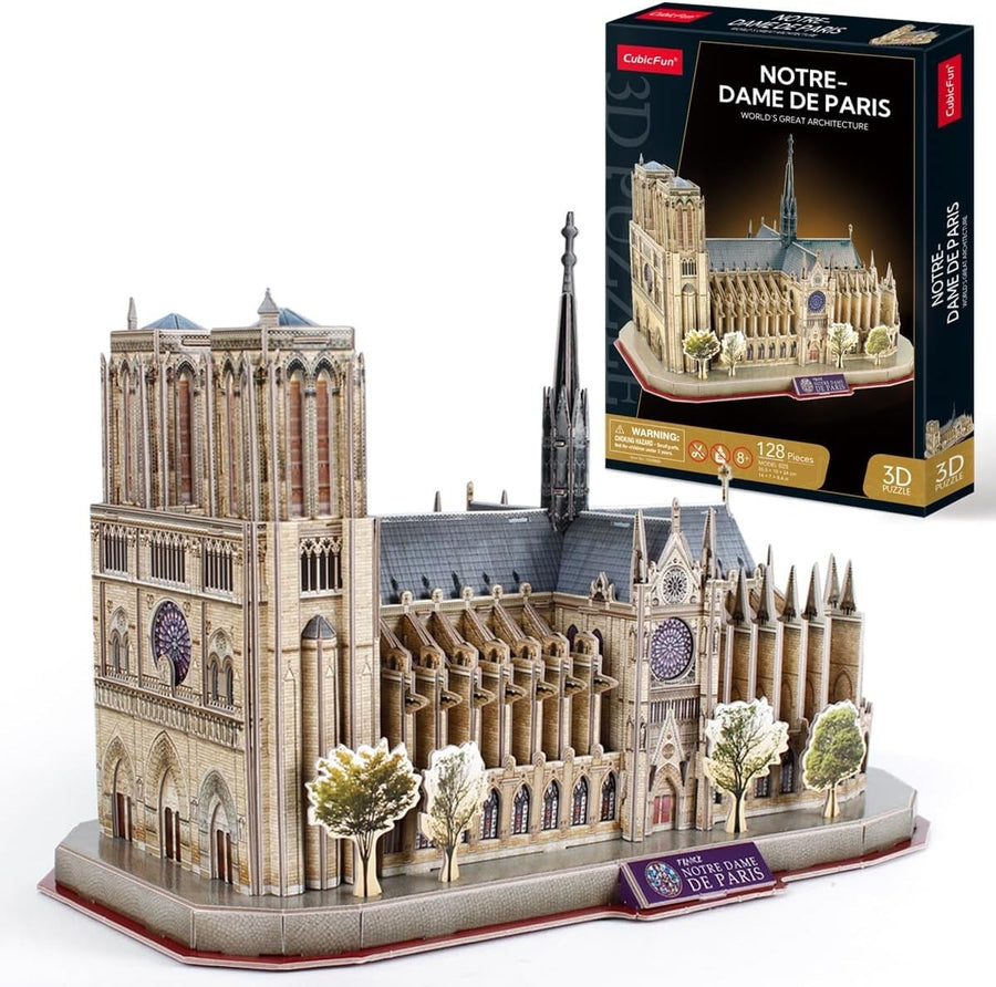 3D Notre Dame Paris Puzzle Kit with Realistic Detail & Easy Assembly