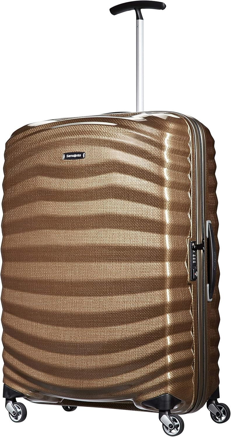 Large Lightweight Hard Shell Spinner Suitcase Shock Resistant 75cm 99L Sand