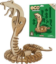 3D Wooden Snake Puzzle for Kids – Eco DIY Animal Craft, Fun STEM Gift