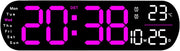 Vibrating Digital Alarm Clock LED Display Flashing Alert for Heavy Sleepers