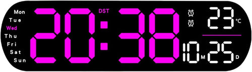Vibrating Digital Alarm Clock LED Display Flashing Alert for Heavy Sleepers