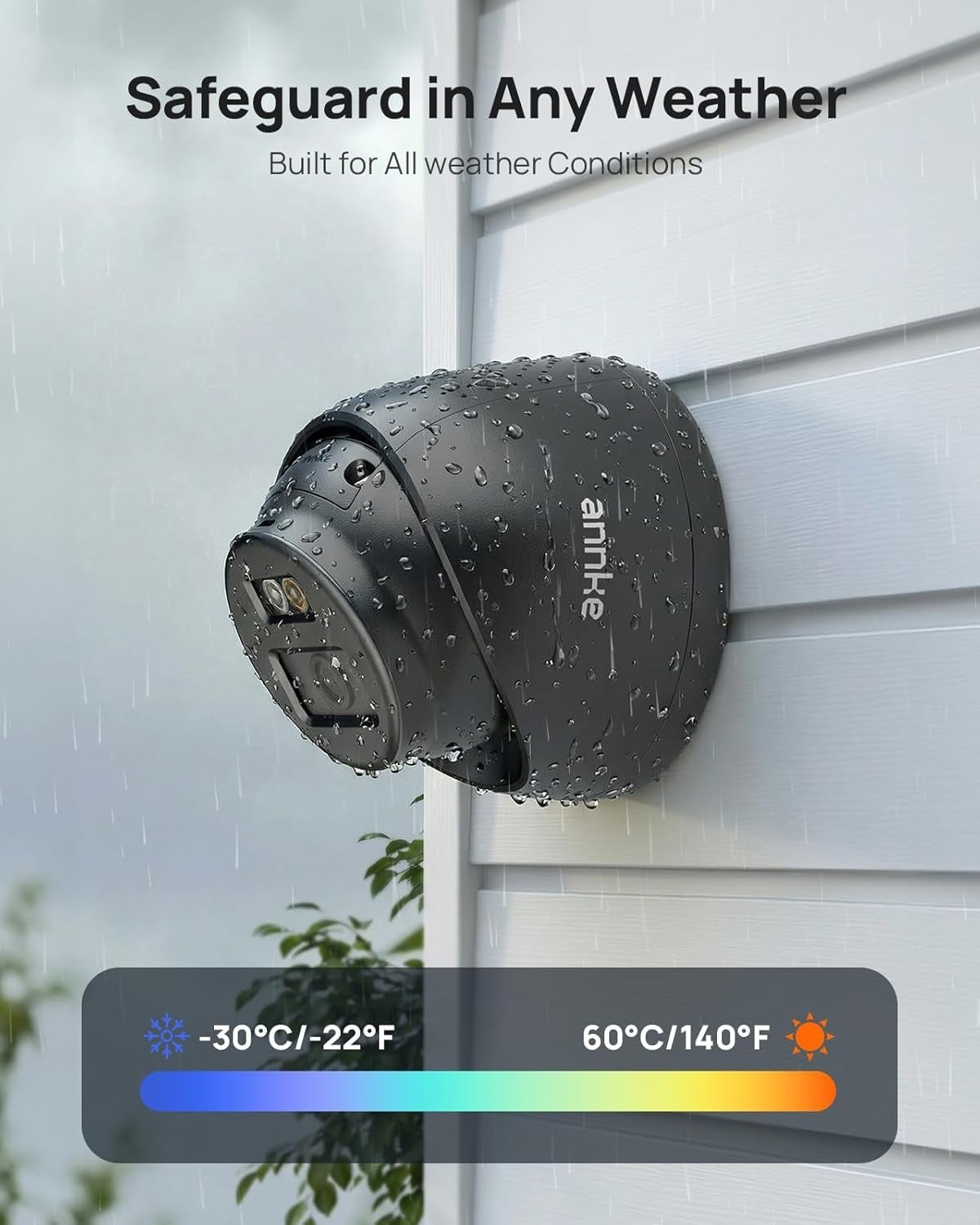 3K PoE Security Camera Outdoor Color Night Vision AI Detection IP67
