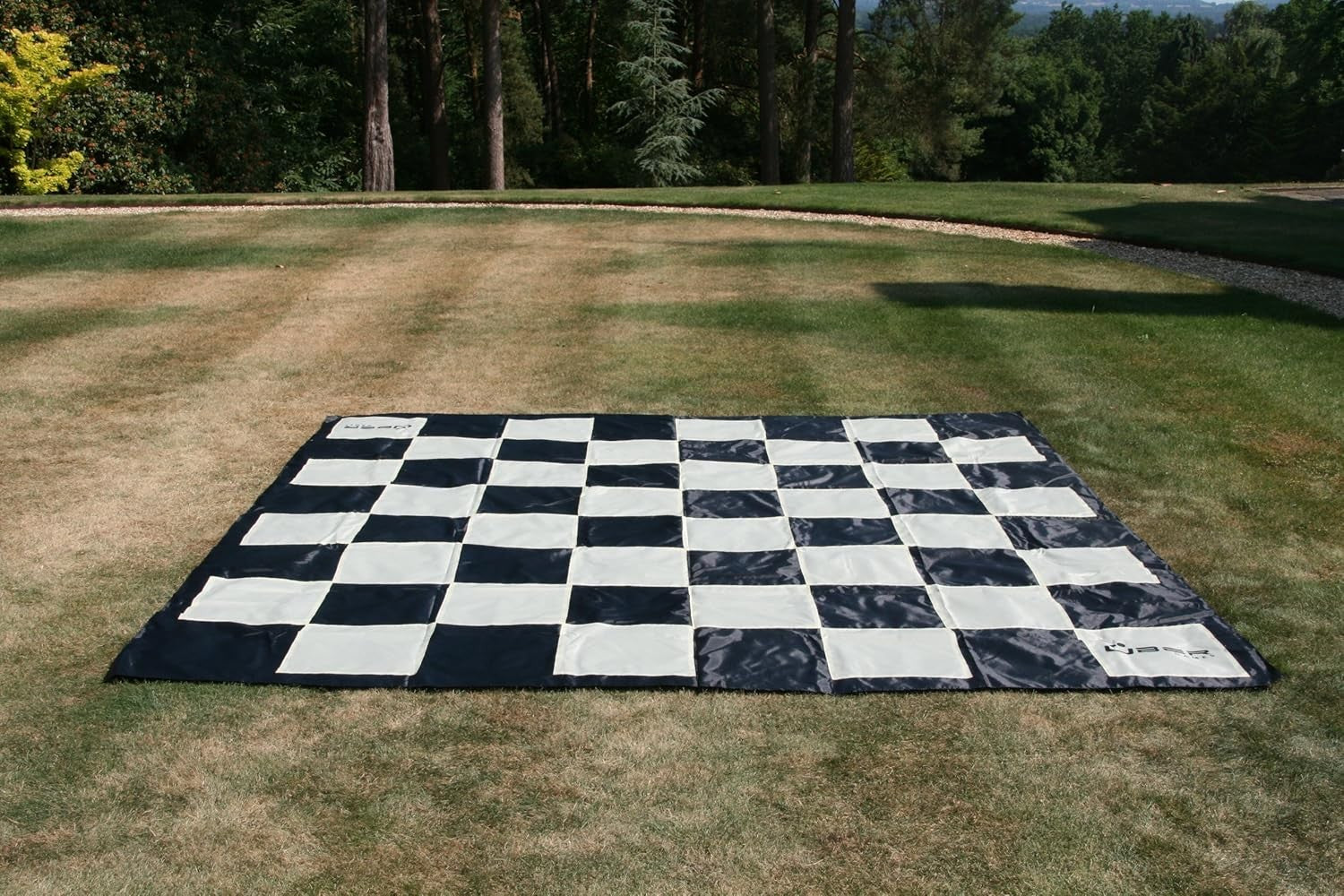 Giant Outdoor Chess Mat 262cm | Waterproof Nylon Board for Garden Play