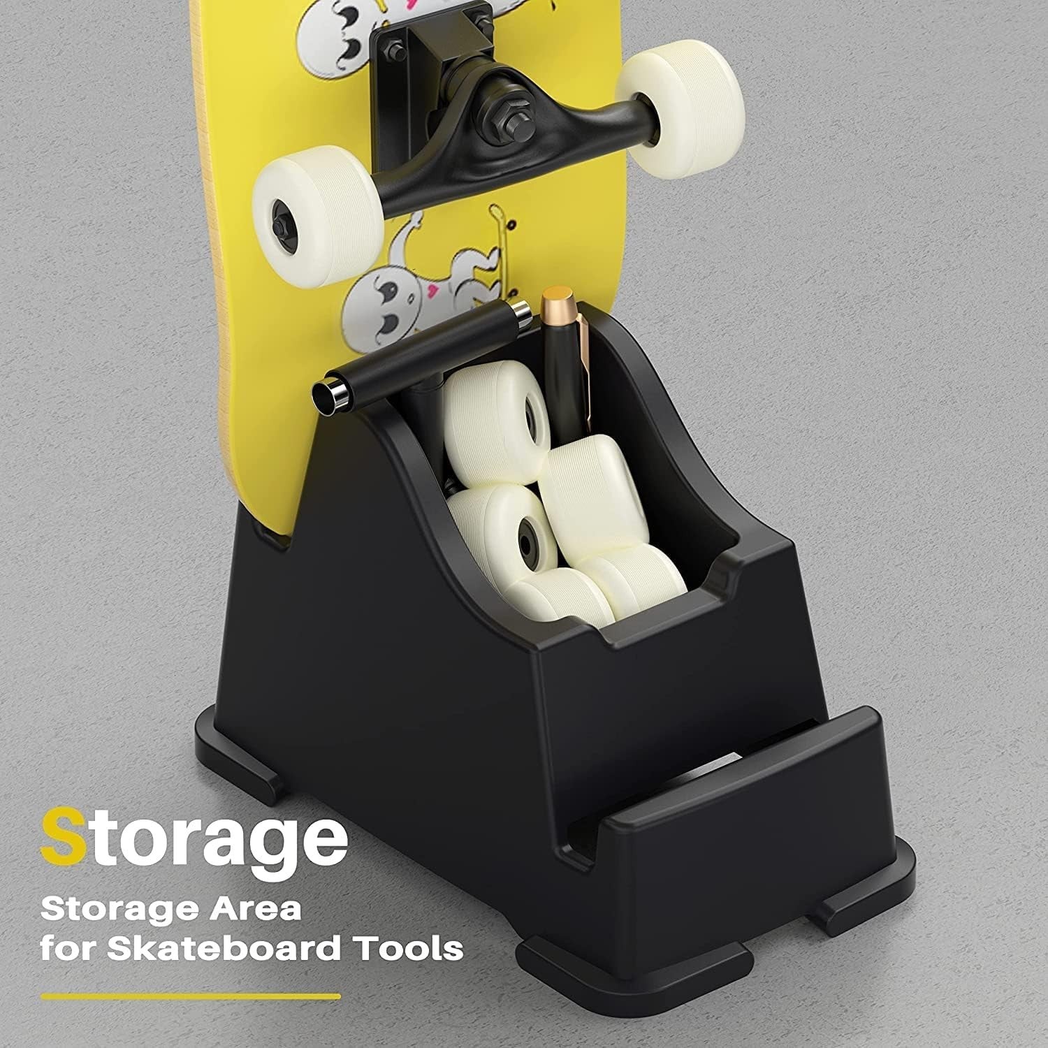 Skateboard Stand Holder Rack for Portable Storage Display 2 Slots