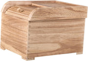10KG Solid Wood Rice Container Airtight Food Storage Box with Lid