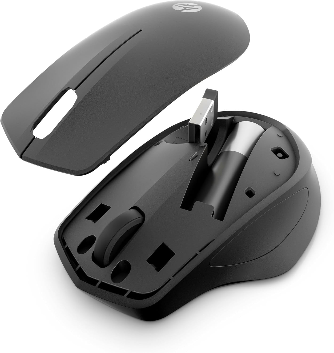 Silent Wireless Mouse 1600 DPI Ergonomic USB Nano Receiver PC Laptop