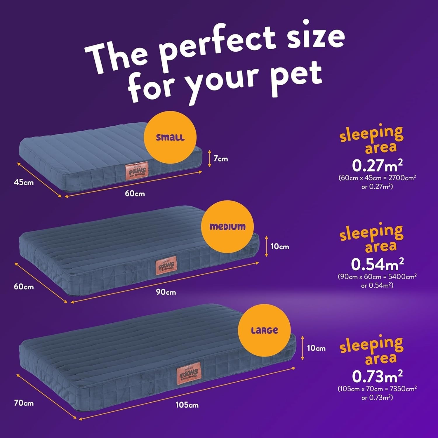 Medium Orthopedic Dog Bed 90x60x10cm Washable Crate Mat Navy