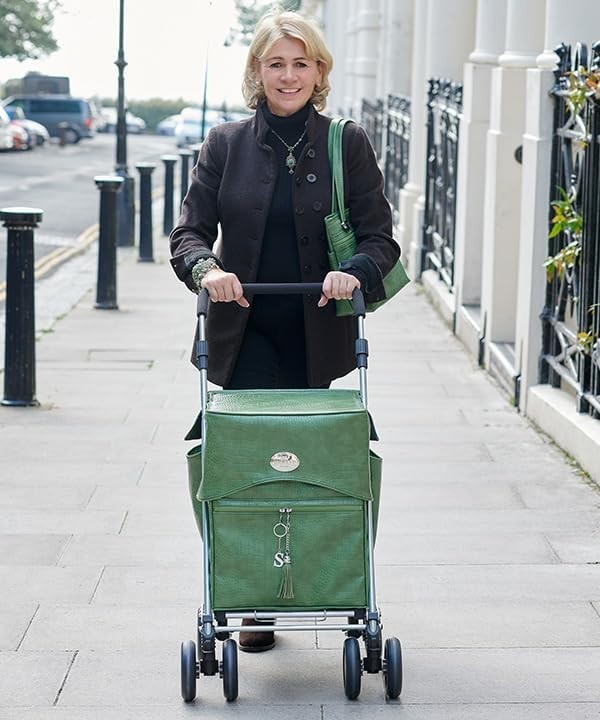 Premium 4 Wheel Push Shopping Trolley Walking Aid Foldable Cart