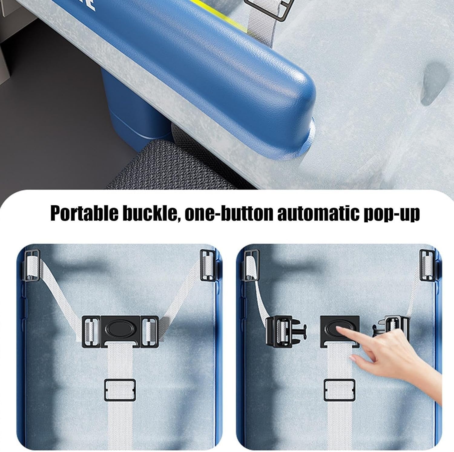 Inflatable Toddler Airplane Bed – Portable Kids Travel Air Mattress