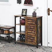 Tall Black Arched Display Cabinet – Glass Door Storage Unit with Drawer 185cm