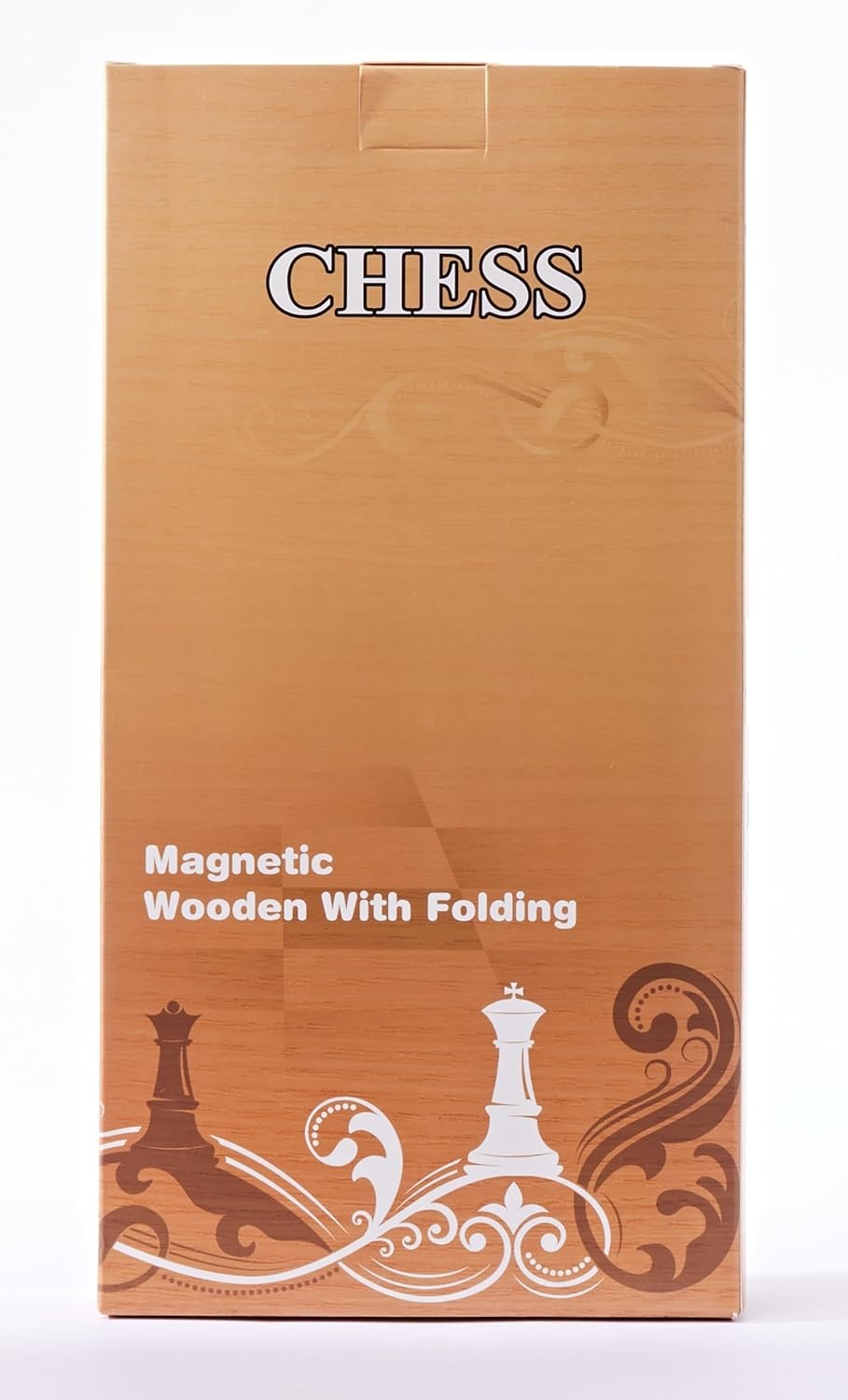 Portable 29×29cm Folding Magnetic Wooden Chess Set for Beginners & Adults