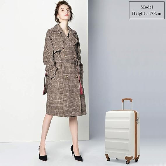 66cm ABS+PC Travel Suitcase Lightweight Hard Shell Spinner Wheels TSA Lock