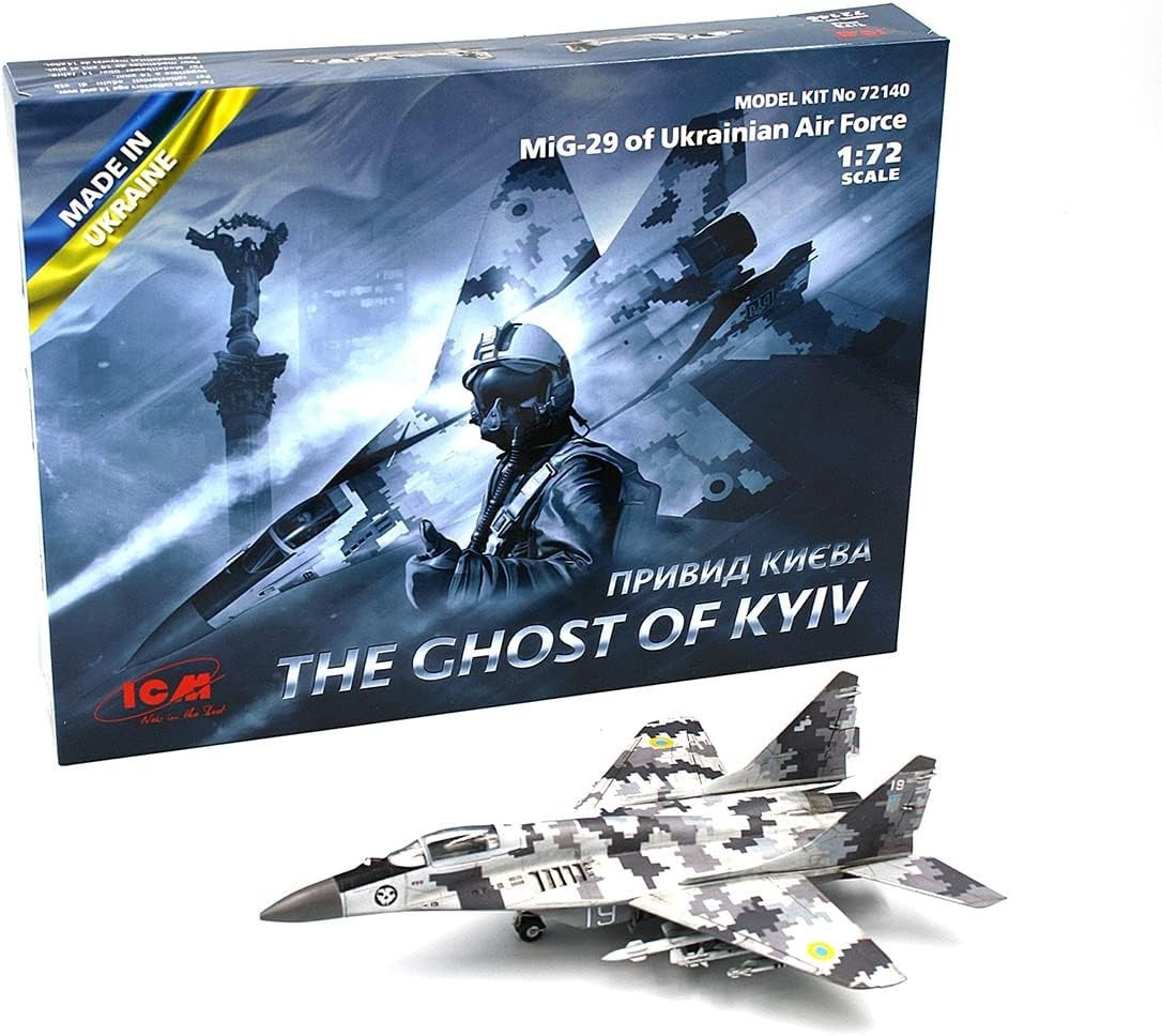 1:72 MiG-29 Model Kit Ghost of Kyiv Jet | Ukrainian Fighter Plane Gift