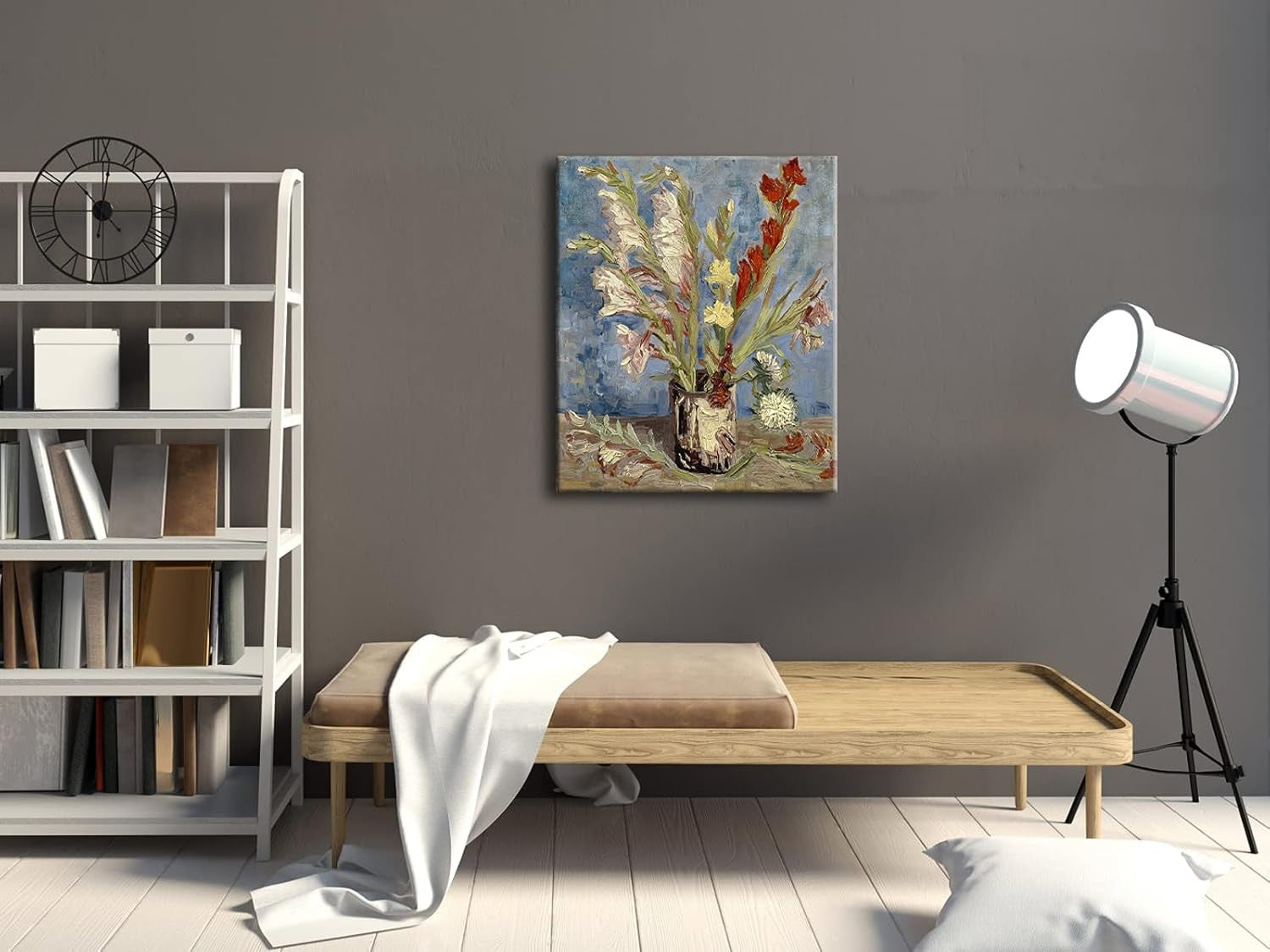 Large Modern Floral Canvas Wall Art Van Gogh Abstract Flowers