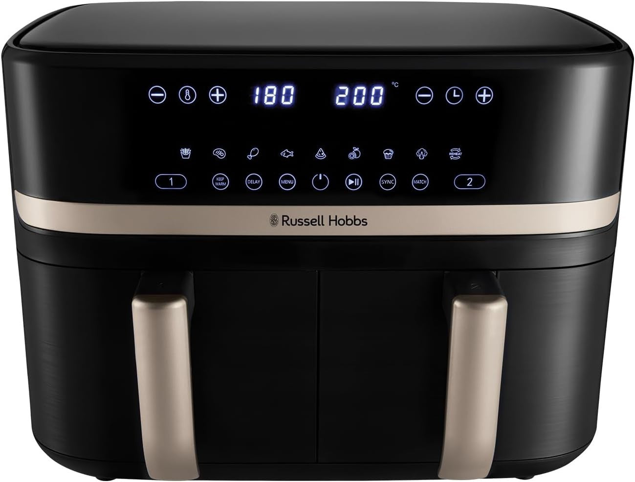 9L Dual Zone Air Fryer | 2800W Rapid Cook | 9 Presets | Quiet | Sync & Match