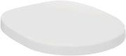 Concept Round Wrapover Toilet Seat White Gloss Soft Close Stainless Hinges