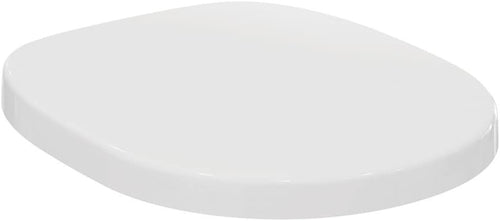 Concept Round Wrapover Toilet Seat White Gloss Soft Close Stainless Hinges
