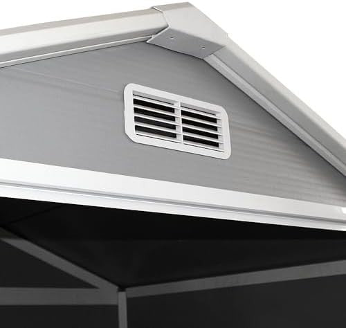Outdoor Garden Storage Shed 6x4ft Plastic Box with Floor & Ventilation