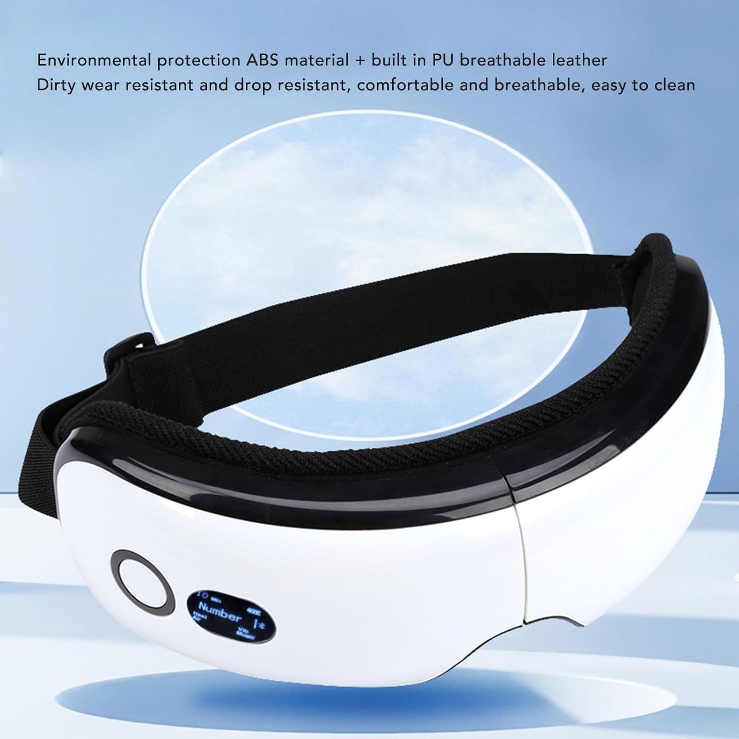 Heated Eye Massager Bluetooth Music Rechargeable Migraine Sleep Relief