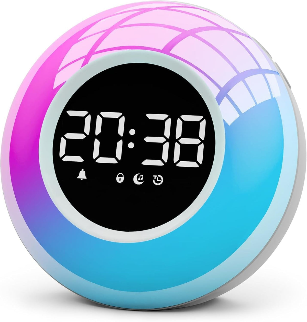 Children’s White Noise Alarm Clock 30 Sounds Night Light Sleep Aid