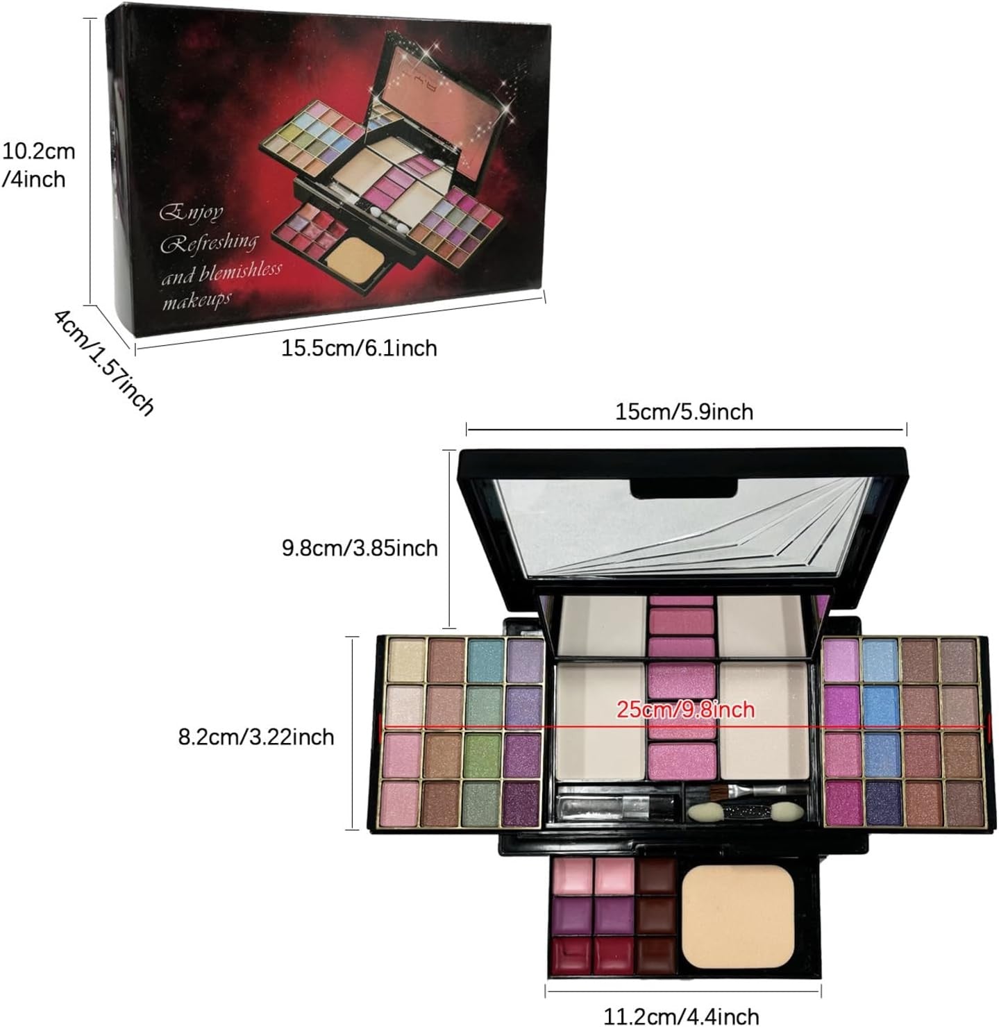 All In One Makeup Set Travel Kit Matte Eyeshadow Gift