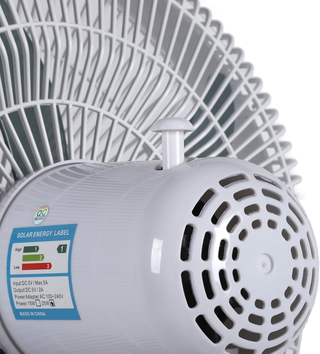 Portable Solar Standing Fan – Rechargeable 3Speed Quiet Pedestal Cooling Airflow