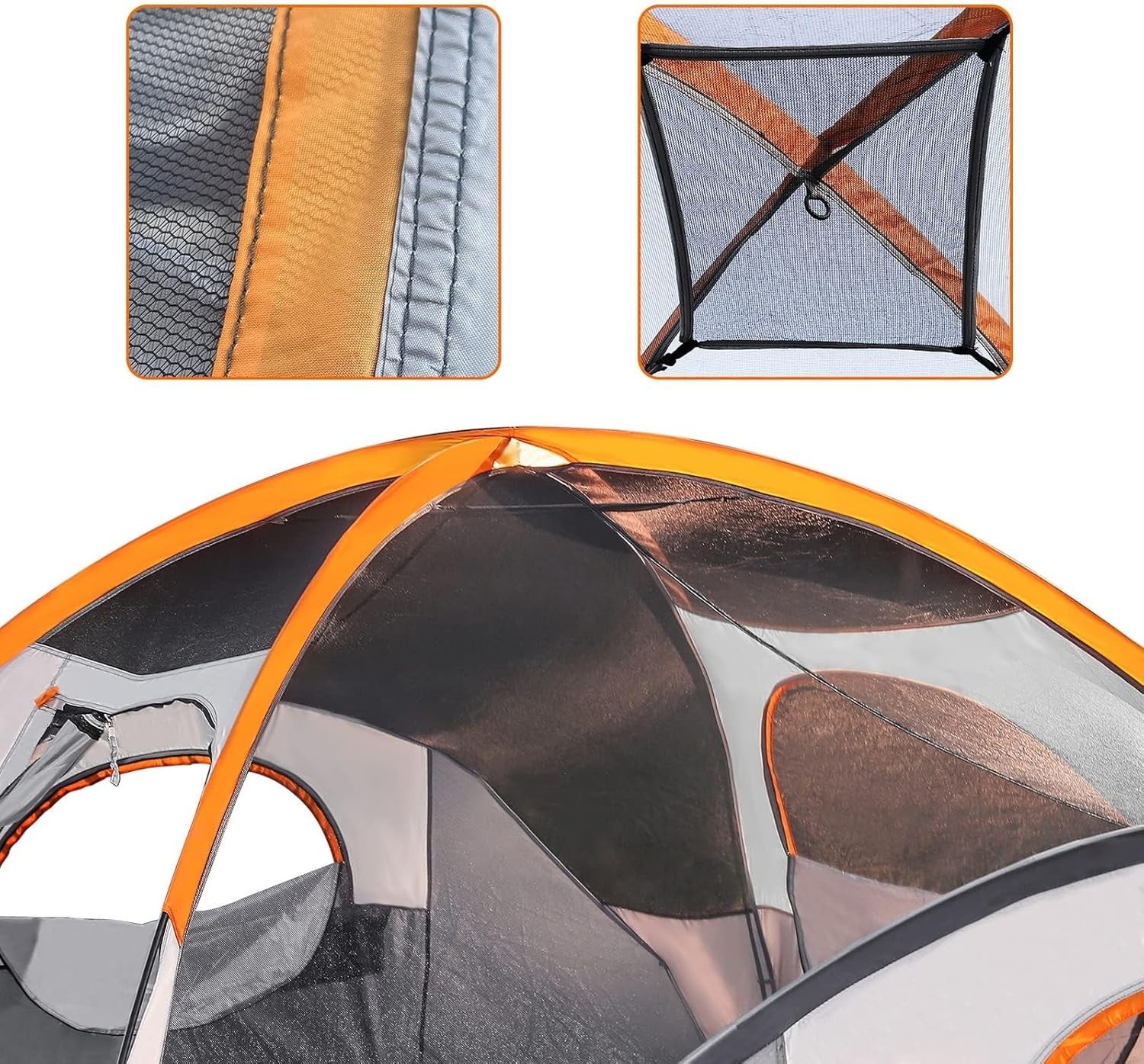 8 Person Dome Camping Tent Waterproof 3 Season Family