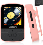 64GB MP3 Player Bluetooth 5.2 HiFi Mini Clip FM Radio Pink