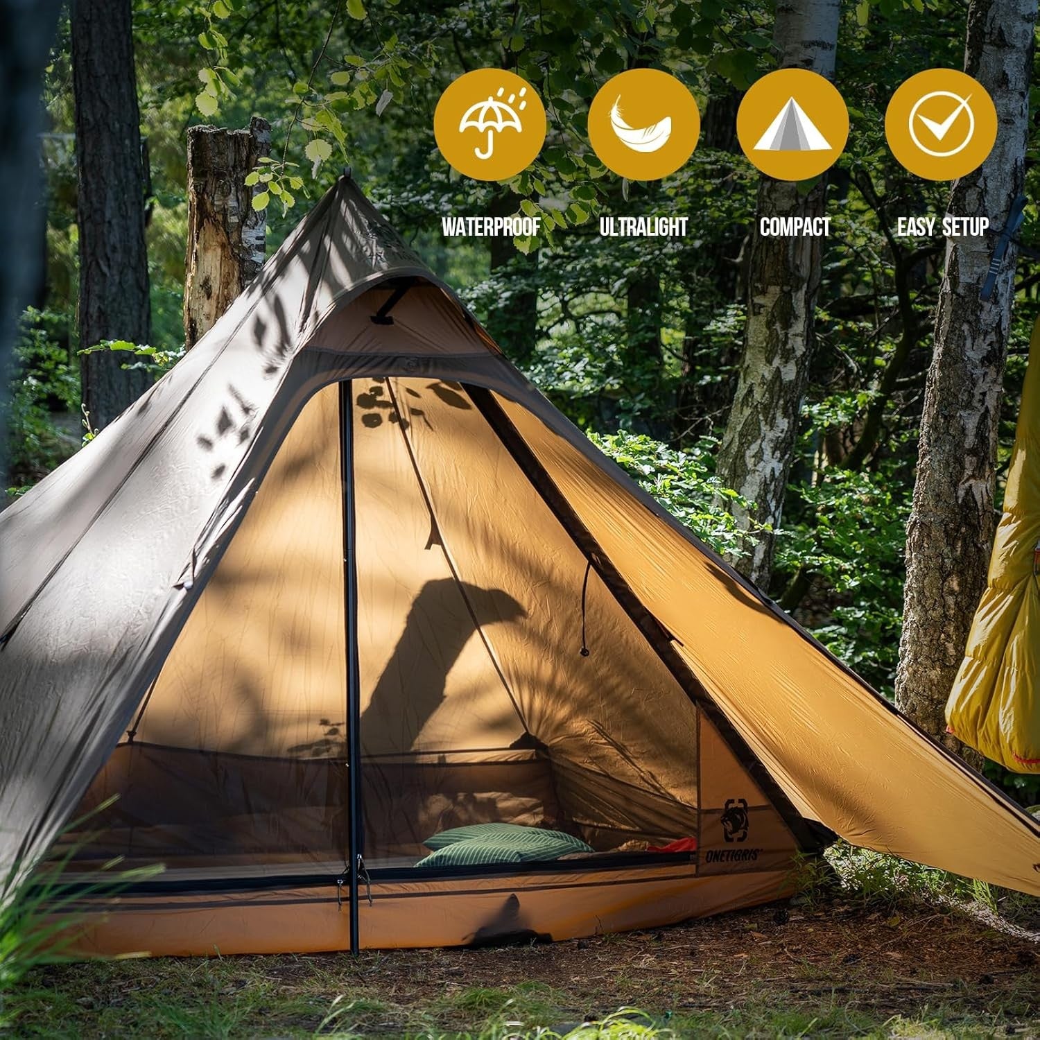 Ultralight 1-2 Person Tent Waterproof 3 Season Backpacking