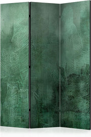 Jungle Green Leaf Folding Room Divider 3 Panel Canvas Privacy Screen 135x172cm