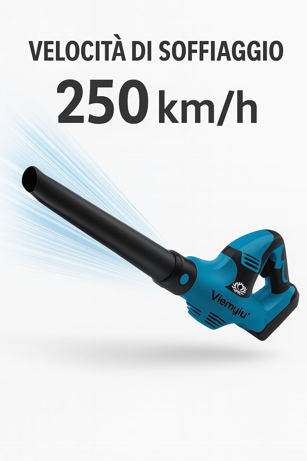 Cordless Leaf Blower 21V Dual Battery Adjustable Speed Garden Patio Cleaner