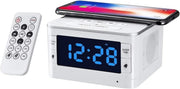 Digital Alarm Clock FM Radio Dual Alarm Wireless Charging USB Bedside