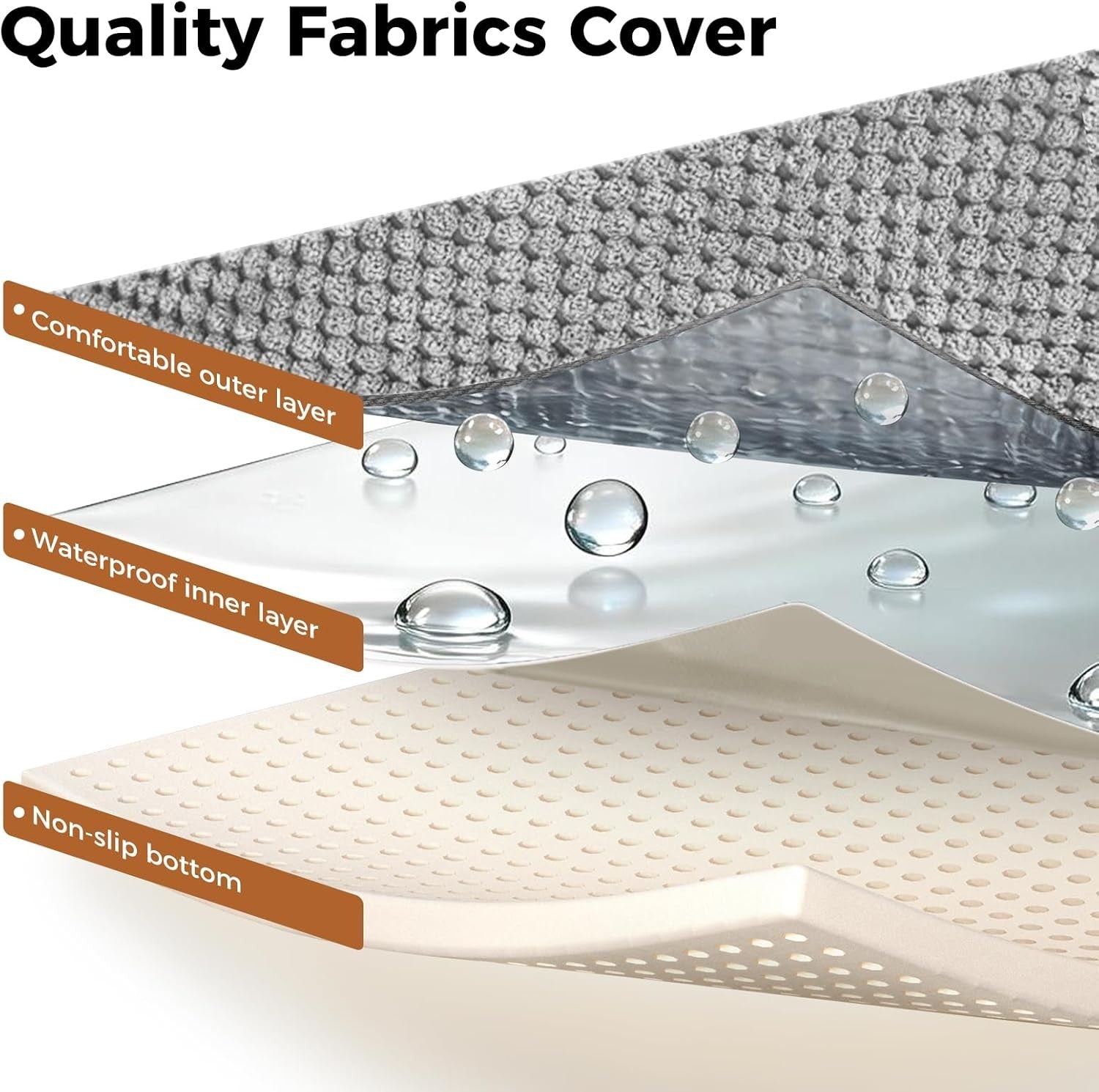 Grey 3 Step Dog Stairs 30D Foam Non Slip Ramp 60x40x40cm