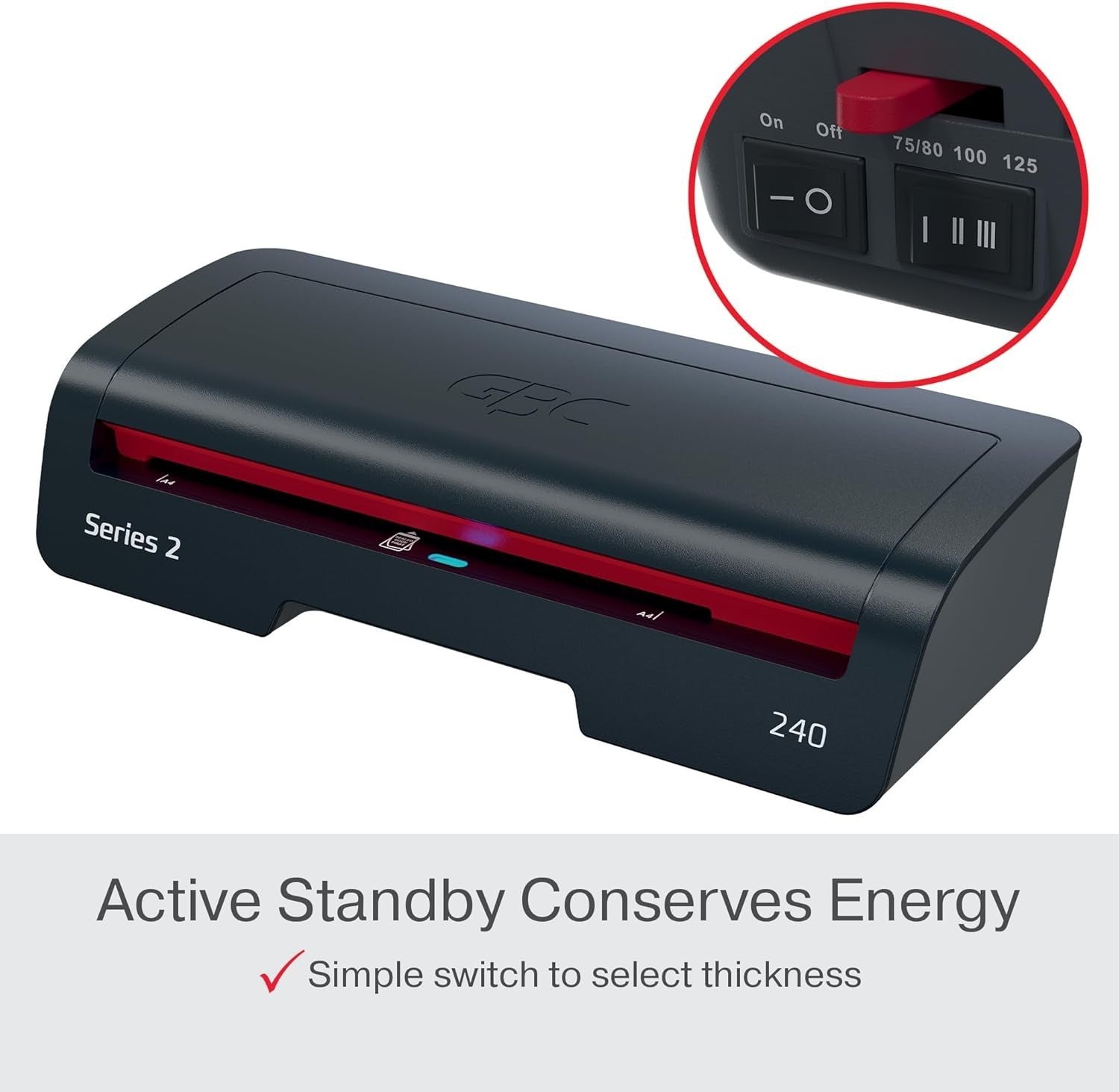A4 Laminator Machine Fast 2 Min Warm Up Anti Jam Auto Shut Off 75–125 Mic