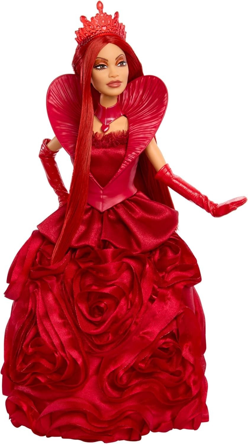 Movie Inspired Royal Fashion Doll Rose Gown Crown Articulated Stand