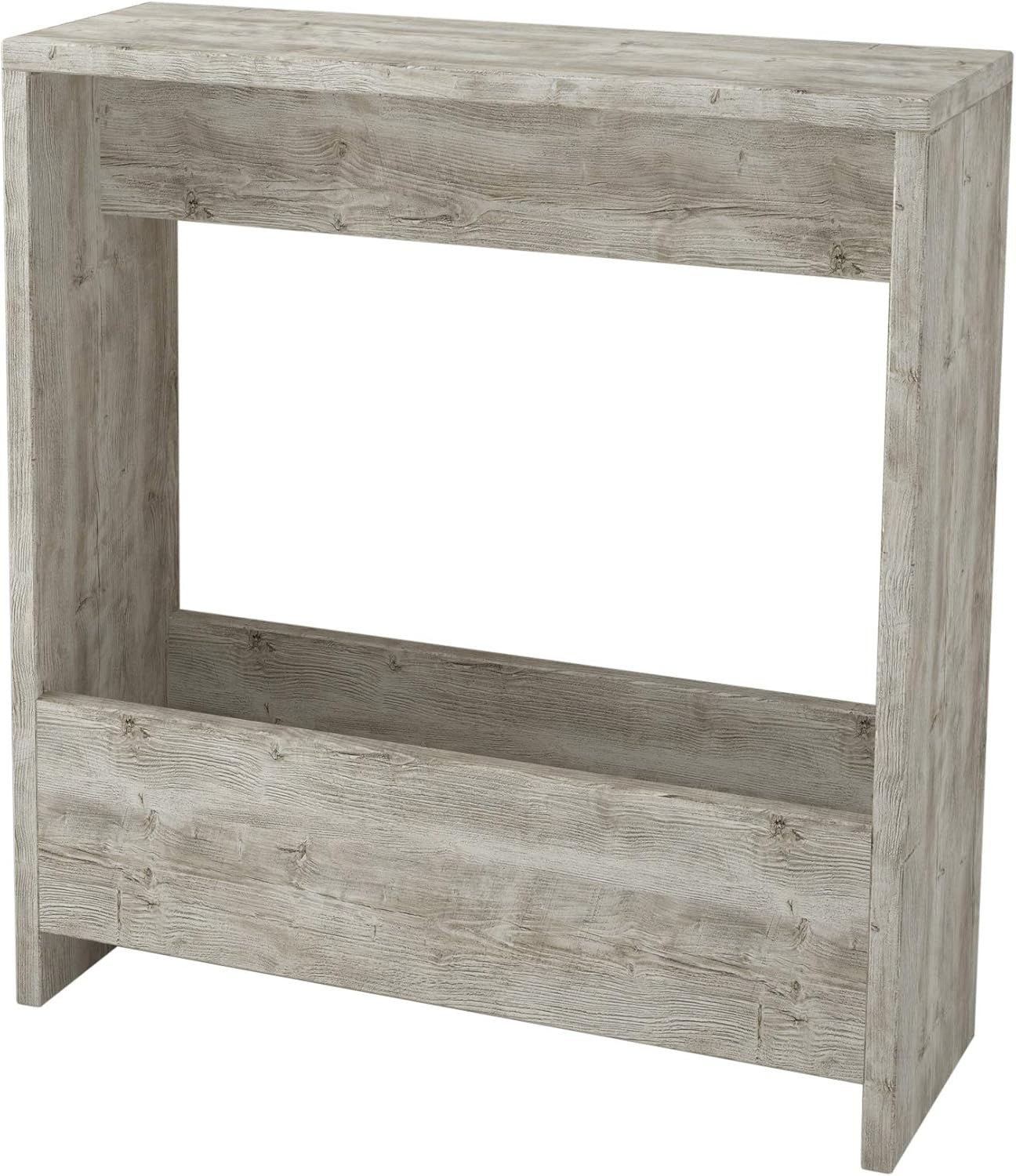 2-Tier Side Table with Magazine Rack & Storage – 55x20x60cm