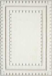 Cream Hallway Rug 120x170cm Washable Non Slip Soft Indoor Area Carpet