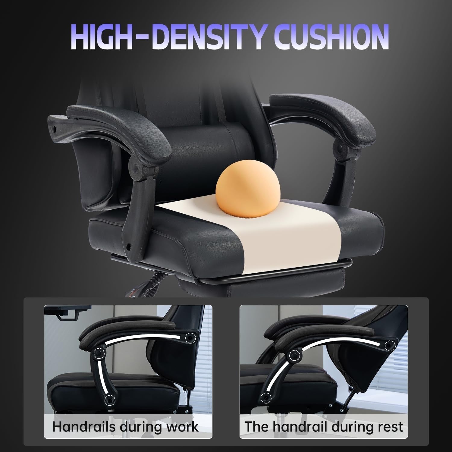 Ergonomic Gaming Chair Recliner Swivel Desk Chair Lumbar