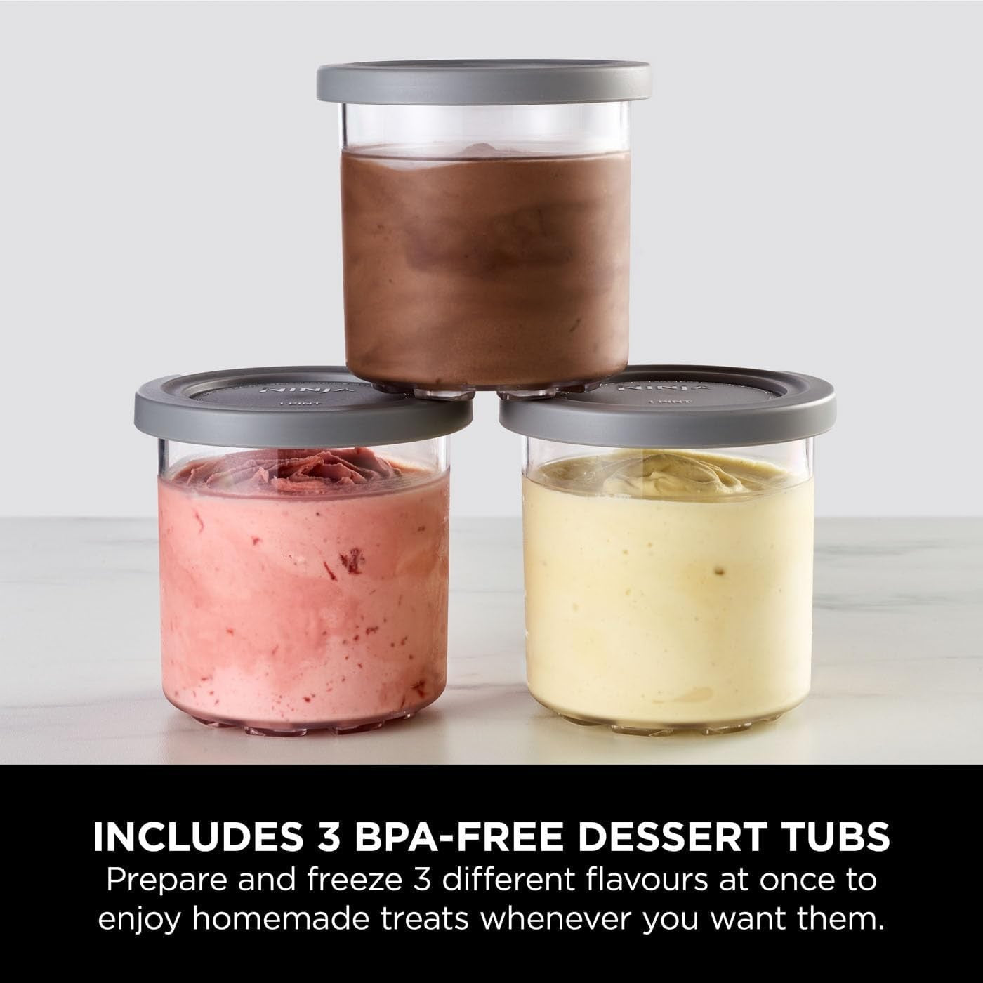 Ice Cream Maker Machine 1.4L 7 Programs Gelato Sorbet Frozen Desserts