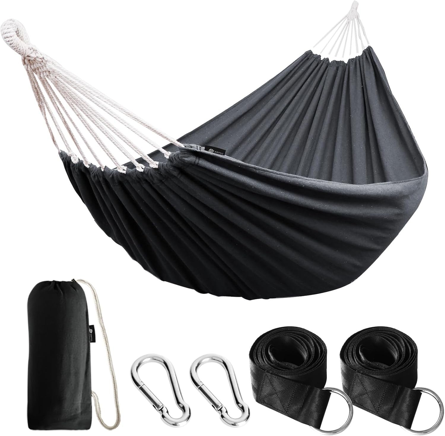 Portable Outdoor Hammock with Tree Straps & Travel Bag, 250kg Load, Durable
