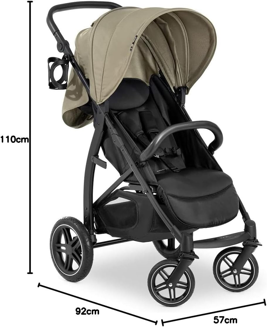 Lightweight Baby Buggy Rubber Wheels Compact Fold Reclining 22kg