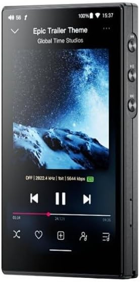 Digital Audio Player 4GB RAM 64GB Storage HiFi Music Black