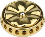 Gold Flower Metal Fidget Spinner Silent DIY Coin Top Slider