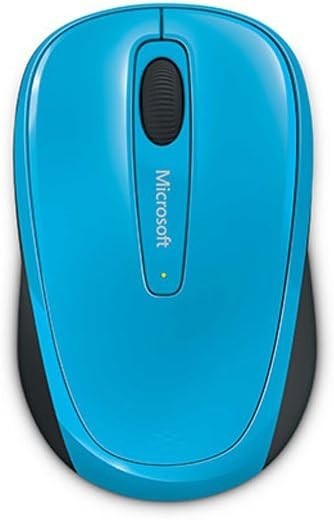 Cyan Blue Wireless Mouse Compact Portable USB Nano Receiver Office Laptop
